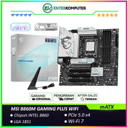 MSI B860M GAMING PLUS WIFI (LGA1851, B860, DDR5, USB3.2 Gen2 Type-C, SATA3)