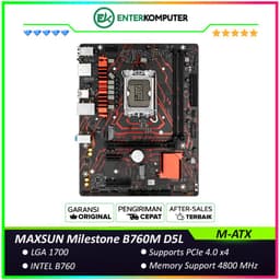 MAXSUN Milestone B760M D5L (LGA1700, B760, DDR5, USB3.2, SATA3)