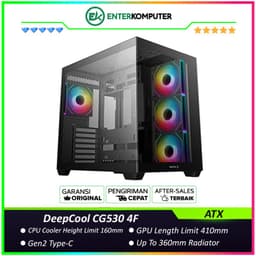 DeepCool CG530 4F Panoramic Glass Panels Dual Chamber ATX Case