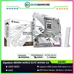 Gigabyte B850M AORUS ELITE WIFI6E ICE (AM5, AMD B850, DDR5, USB3.2 Type-C, SATA3)