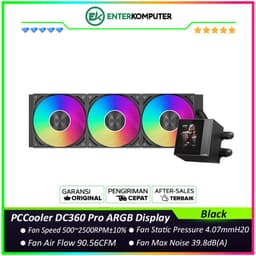 PCCooler DC360 Pro ARGB Display Black 2.4 IPS Screen Liquid Cooler