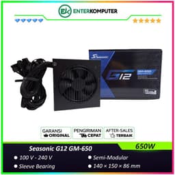 Seasonic G12 GM-650 650W - Semi Modular - 80+ Gold Certified - 5 Years Warranty Replacement