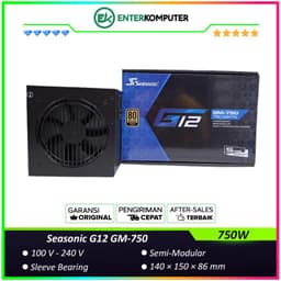 Seasonic G12 GM-750 750W - Semi Modular - 80+ Gold Certified - 5 Years Warranty Replacement