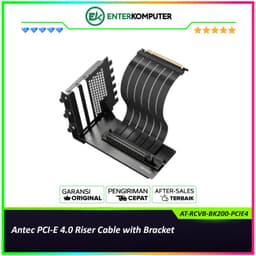 Antec PCI-E 4.0 Riser Cable with Bracket - AT-RCVB-BK200-PCIE4