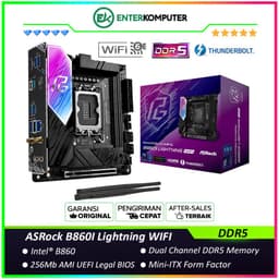 ASRock B860I Lightning WIFI (LGA1851, B860, DDR5, USB3.2 Gen2 Type-C, SATA3)
