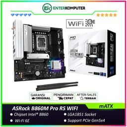 ASRock B860M Pro RS WIFI (LGA1851, B860, DDR5, USB3.2 Gen2 Type-C, SATA3)