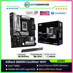 ASRock B860M LiveMixer WIFI (LGA1851, B860, DDR5, USB3.2 Gen2 Type-C, SATA3)