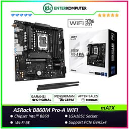 ASRock B860M Pro-A WIFI (LGA1851, B860, DDR5, USB3.2 Gen2 Type-C, SATA3)