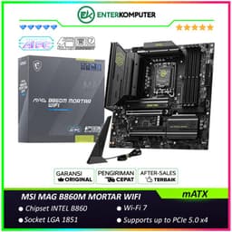 MSI MAG B860M MORTAR WIFI (LGA1851, B860, DDR5, USB3.2 Gen2 Type-C, SATA3)