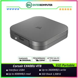 Corsair EX400U 4TB USB4 External SSD - CSSD-EX400U4TB