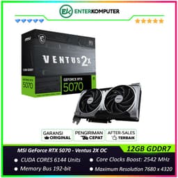 MSI GeForce RTX 5070 12GB GDDR7 - Ventus 2X OC