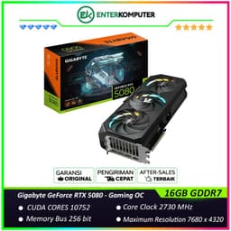 Gigabyte GeForce RTX 5080 16GB GDDR7 Gaming OC - GV-N5080GAMING OC-16GD