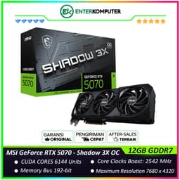 MSI GeForce RTX 5070 12GB GDDR7 - Shadow 3X OC