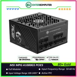 MSI MPG A1000GS PCIE5 1000W 80 Plus Gold Full Modular