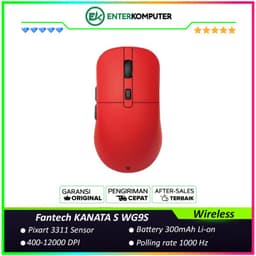 Fantech KANATA S WG9S Wireless Gaming Mouse - Red