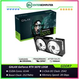 GALAX GeForce RTX 5070 12GB GDDR7 (1-Click OC) - Lighting EFFECT - DUAL FAN - Garansi 3 Thn