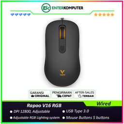 Rapoo V16 RGB Ambidextrous Optical Gaming Mouse