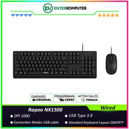 Rapoo NX1500 Wired Desktop Set Keyboard + Mouse