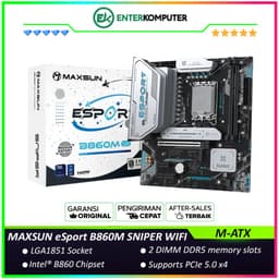 MAXSUN eSport B860M SNIPER WIFI (LGA1851, B860, DDR5, USB3.2, SATA3)
