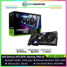 MSI GeForce RTX 5070 12GB GDDR7 - Gaming TRIO OC