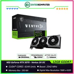 MSI GeForce RTX 5070 12GB GDDR7 - Ventus 3X OC