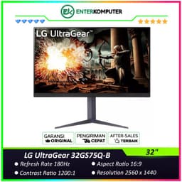 LG UltraGear 32GS75Q-B 32 QHD IPS 180Hz HDR400 Gaming Monitor