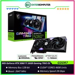 MSI GeForce RTX 5060 Ti 16GB GDDR7 - Gaming TRIO OC