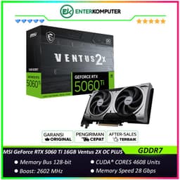 MSI GeForce RTX 5060 Ti 16GB GDDR7 - Ventus 2X OC PLUS