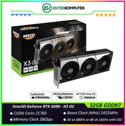 Inno3D GeForce RTX 5090 32GB GDDR7 X3 OC - Enormous Cooler with TRIPLE FAN - Garansi 3 Thn