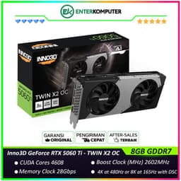 Inno3D GeForce RTX 5060 Ti 8GB GDDR7 TWIN X2 OC - DUAL FAN - Garansi 3 Thn