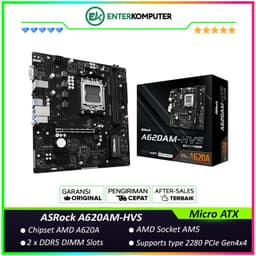 ASRock A620AM-HVS (AM5, AMD A620A, DDR5, USB3.2 Type-C, SATA3)