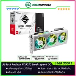 ASRock Radeon RX 9070 16GB GDDR6 Steel Legend OC