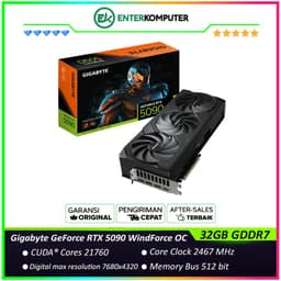 Gigabyte GeForce RTX 5090 32GB GDDR7 WindForce OC - GV-N5090WF3OC-32GD