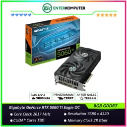 Gigabyte GeForce RTX 5060 Ti 8GB GDDR7 Eagle OC - GV-N506TEAGLE OC-8GD