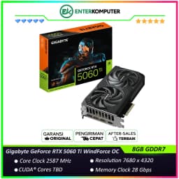 Gigabyte GeForce RTX 5060 Ti 8GB GDDR7 WindForce OC - GV-N506TWF2OC-8GD
