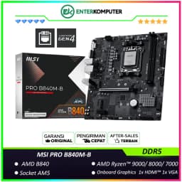 MSI PRO B840M-B (AM5, AMD B840, DDR5, USB3.2 Type-C, SATA3)